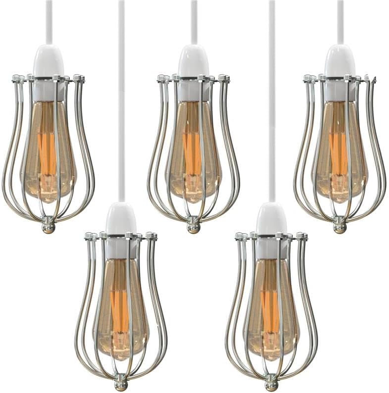 18cm H Metal Novelty Lamp Shade, Chrome