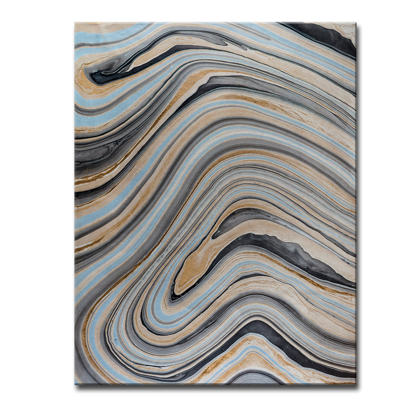 Abstrait ABS - impression sur toile tendue, H 16 po x l 12 po x P 1,5 po