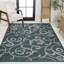 Tapis d'intérieur / extérieur à volutes et crème Maribel-2042545040