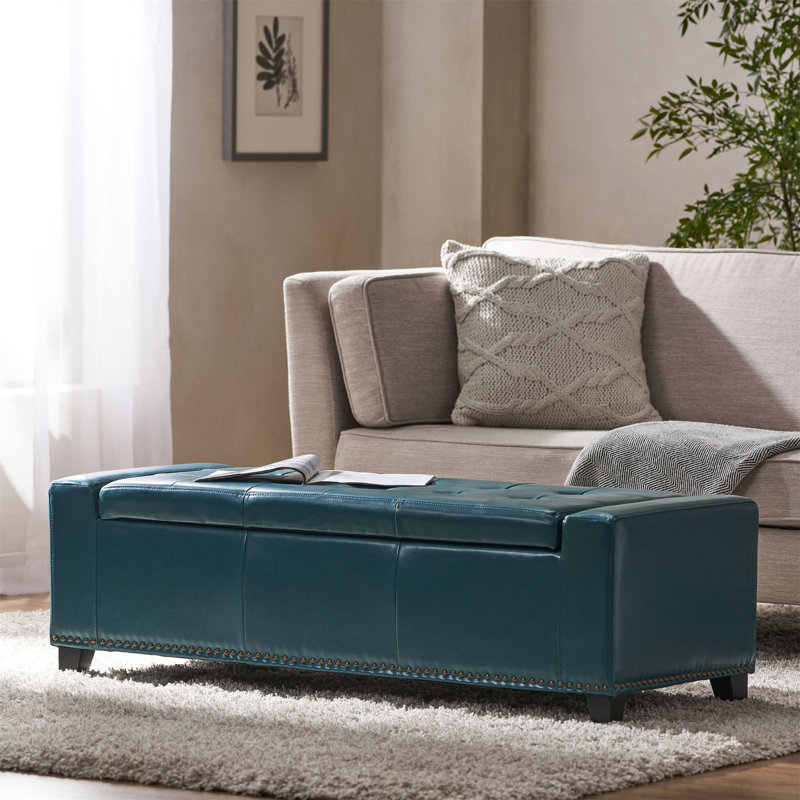 Banc de rangement moderne rembourré