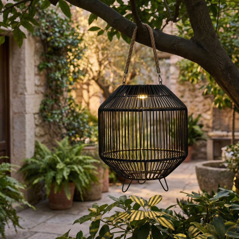 Casnovia 30cm Solar Powered Integrated LED Outdoor Lantern