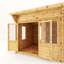 Mercia 10ft x 10ft Curved Roof Log Cabin (44mm)