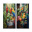 Red Parrot Jungle Paradise I - ensemble de 2 décorations murales de perroquet-1000218633-1000218638