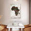 Home Home Carte du Continent africain en bois sur toile-557337920