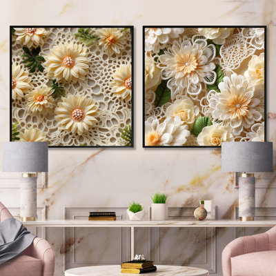 Cormac - Floral Square Collage Set Of 2