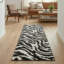 Tapis à motif imprimé animal noir Dondre-22790677