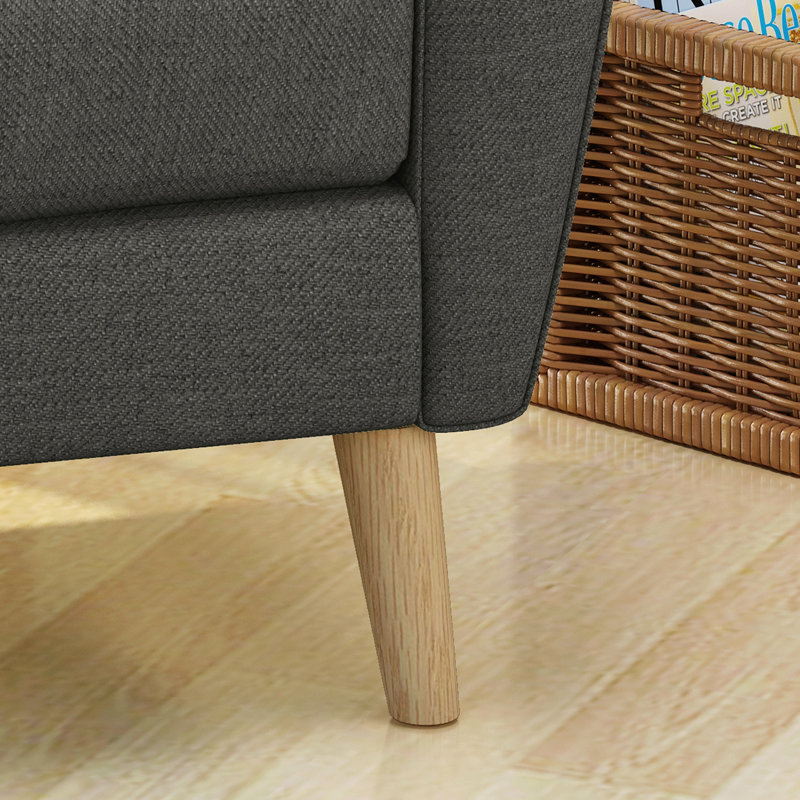Fauteuil club Mid Century, Gris