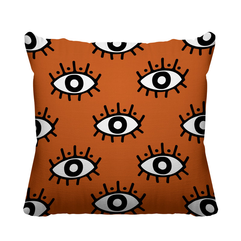 Coussin Ankara, L 15 po x H 15 po, Blanc
