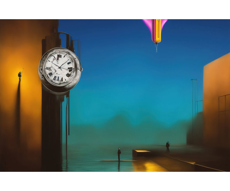 «Persistance of Memory Reimagined 37» par Stephen Chambers, impression sur toile tendue, L 36 po x H 32 po