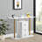 47.2” White & Gold Console Table with 3-Drawer Storage – Modern Glam Side Table