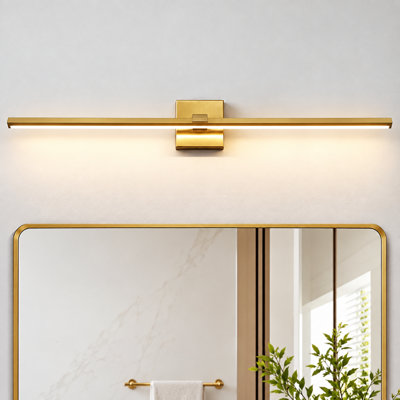 Barre lumineuse DEL intégrée à intensité variable de 39 pouces (99 cm) et 5 CCT pour salle de bain
