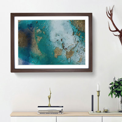 Cracked Affection in Abstract - Picture Frame Painting Print