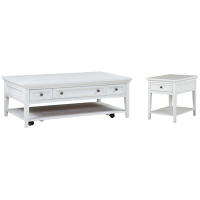Sarenac Rectangular Cocktail Table With End Table