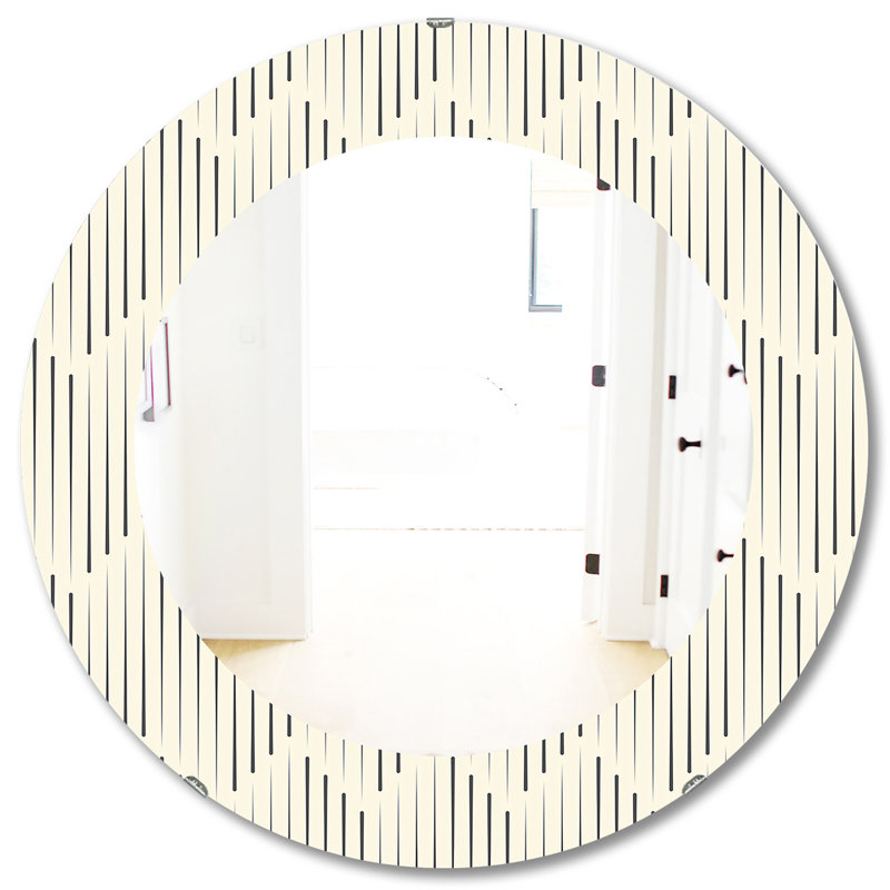 Miroir d'appoint Mid-Century Scandinavian 12, H 31,5 po x l po