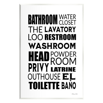 «Bathroom Bathroom Washroom Loo Expressions» par Susan Ball - impression