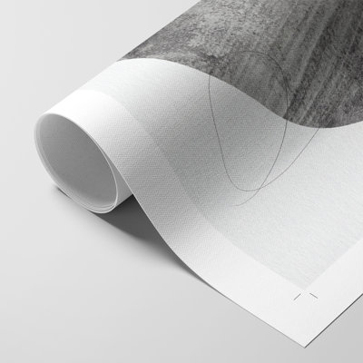 Graphite Moon II - Impression sur toile seulement - NON-CADRE