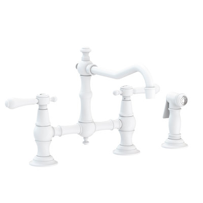Chesterfield Kitchen Bridge Faucet with Side Spray