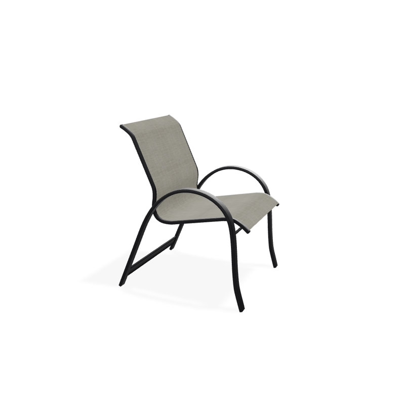 Aruba 1 Outdoor Dining Armchair, Black