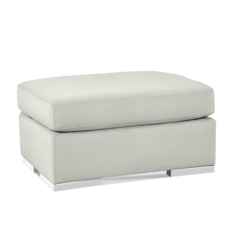 Repose-pieds standard de 36 po de largeur Memphis, Brown Geometric, 0456-33, Blanc givré