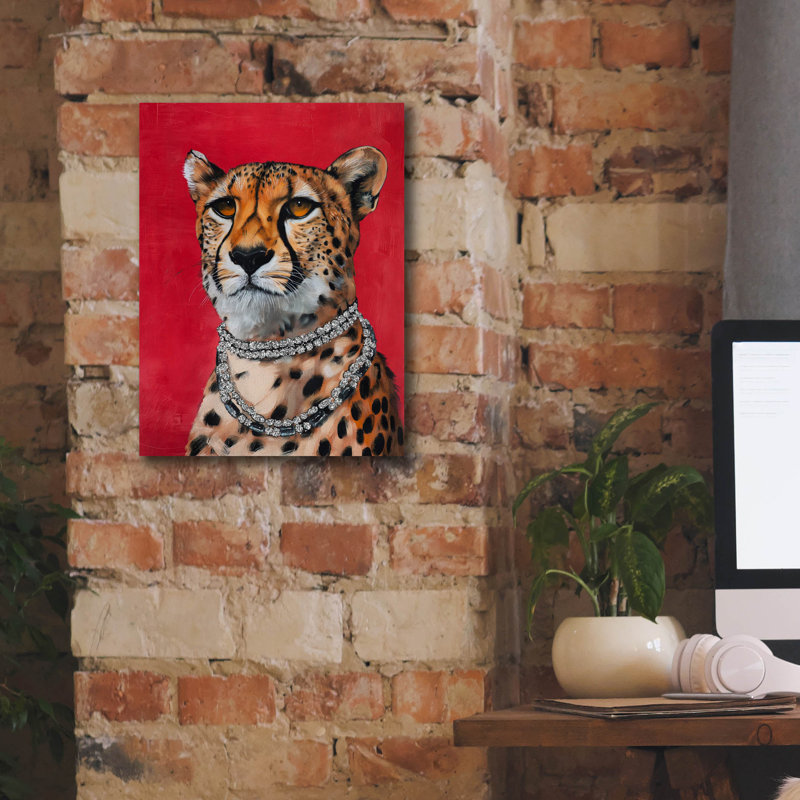 'Elegant Leopard' by Svetlana Aleynikova Canvas Wall Art, 16" H x 12" W