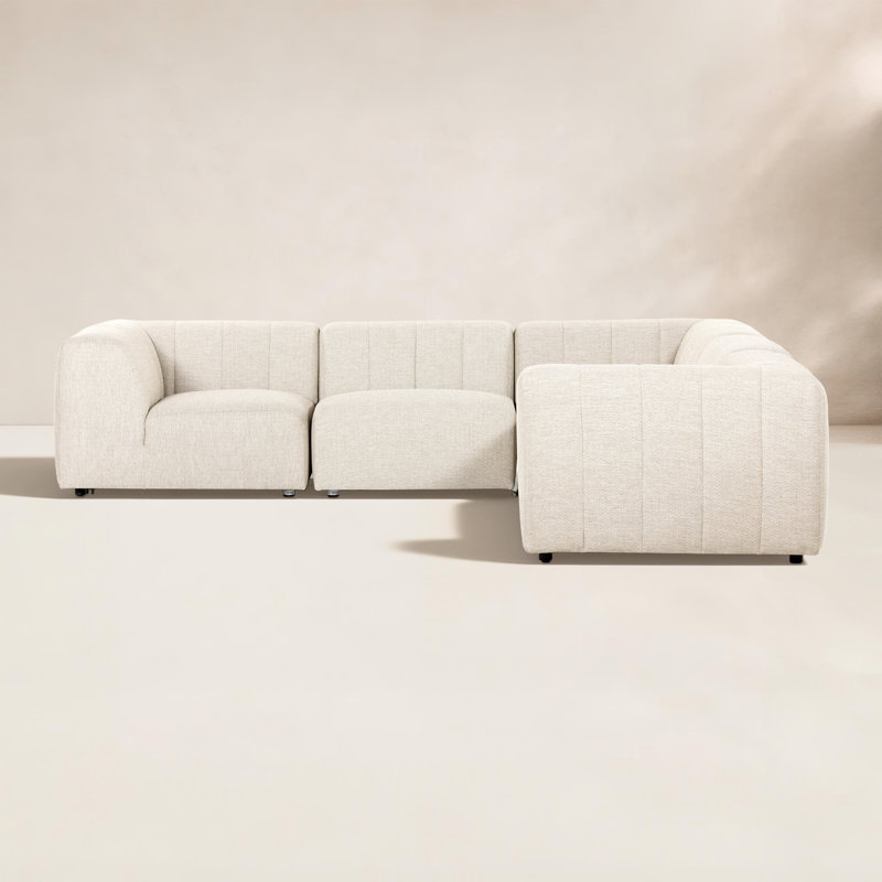Neddie Outdoor 5 Pc Sectional-Faye Sand