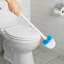 Compact Toilet Brush Set With Storage Box; Automatic Closing Storage Box Door Design; A Must-Have For Cleaning Small Bathroom Spaces.