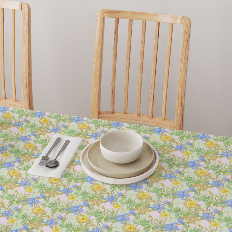 Floral 144 Cotton Tablecloths, 104" x 52"