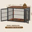 Meuble pour chien robuste de 42 pouces, table de bout décorative pour animal de compagnie, chenil en bois pour l'intérieur-115403694-122886584
