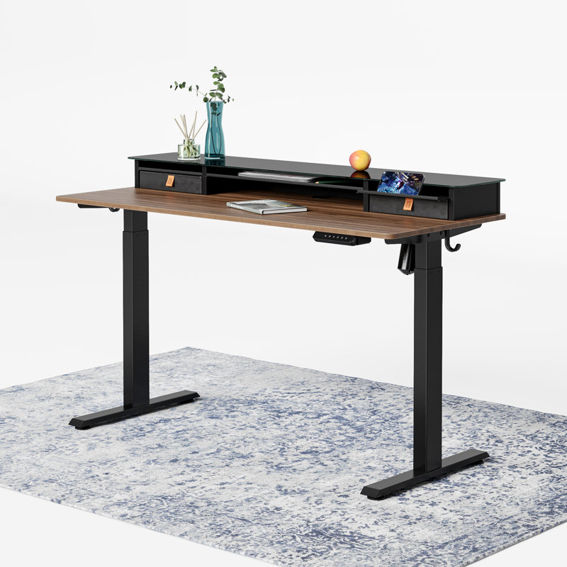 Bureau debout Kletter, H 47 po x l 48 po x P 26 po, Brun / noir