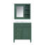 Ensemble de meuble-lavabo à une cuve moderne avec tiroirs et armoire à miroir Modern-2132059572