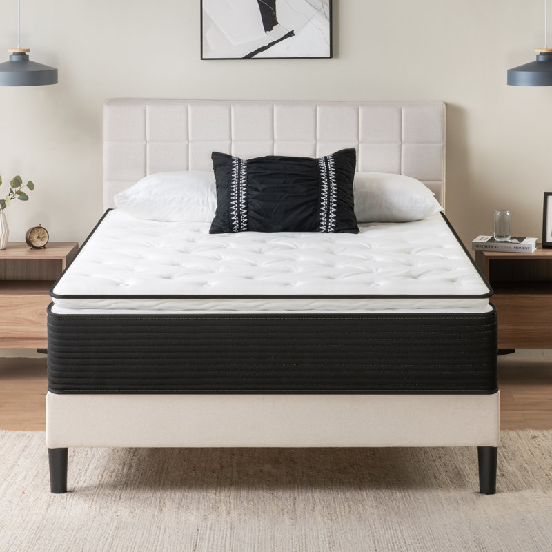 Wayfair Sleep™ 12" Plush Pillow Top Hybrid Mattress, Queen