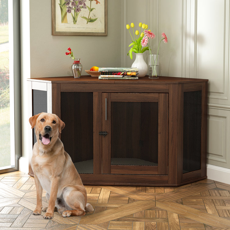 Timber Dog Stand - Brown