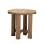 Chaise longue en teck avec coussin et table croquet