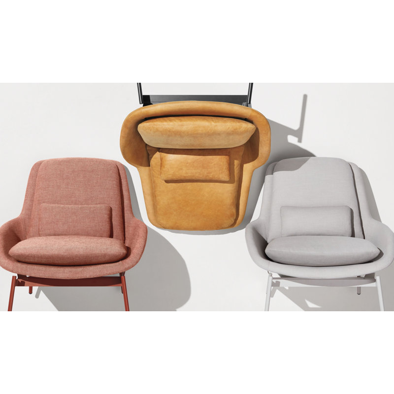 Field Lounge Chair, Camel Genuine Leather