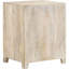 Armoire d'appoint en bois de manguier avec tiroir à finition blanchie pour la maison