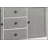 Katia Finish Server With Weathered White And Rustic Gray, Spacious Storage For Kitchen Or Dining Room Essentials.