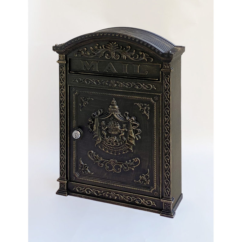 Boîte aux lettres murale en aluminium, Bronze