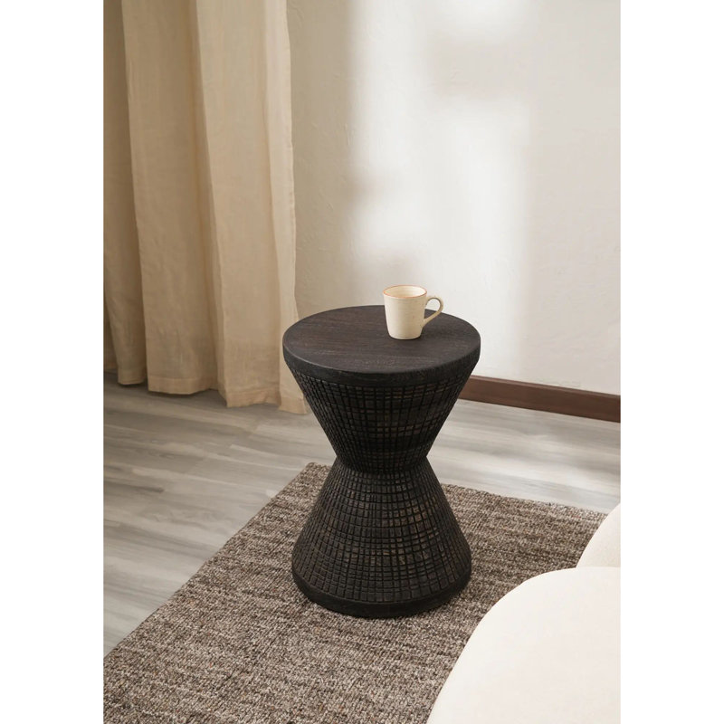 Table de bout décorative en bois