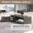 Executive L-Shaped Desk With Secure Storage And Integrated Cable Management-508999499
