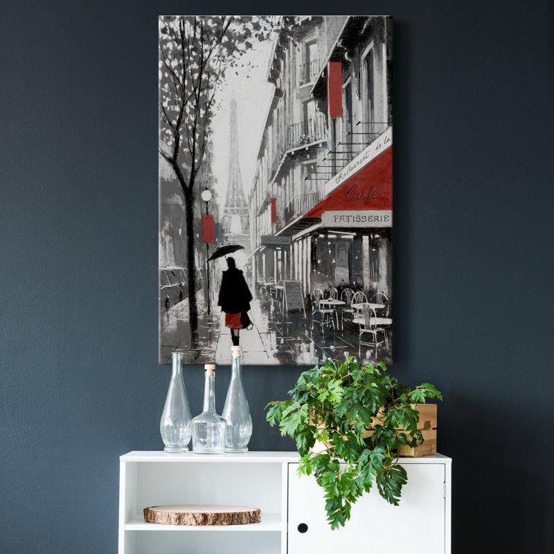 " Rainy Paris I ", 36" H x 24" W x 1.5" D