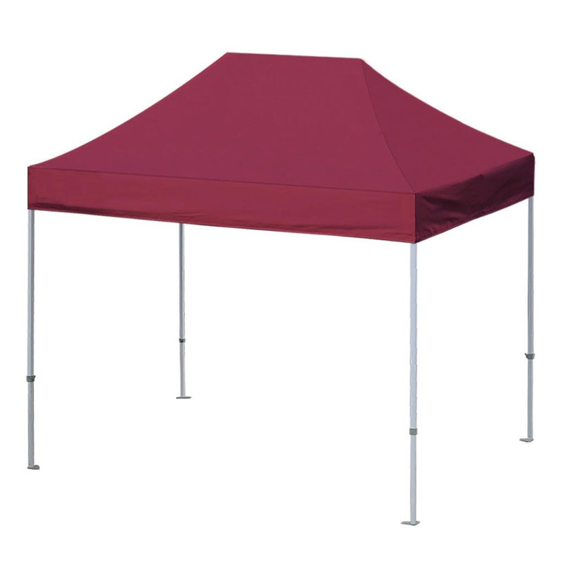 Amaziyah 96 Ft. W x 96 Ft. D Steel Pop-Up Canopy, Burgundy, 8ft x 12ft