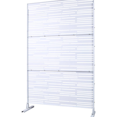 Écrans d'intimité en métal l 76 po H48 po - pour patio, balcon, jardin autoportant
