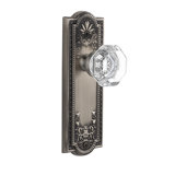 Grandeur Parthenon Plate Privacy with Chambord Crystal Door Knob