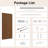 Concealed/Invisible Magic Sliding Barn Doors With Installation Hardware Kit-120146430