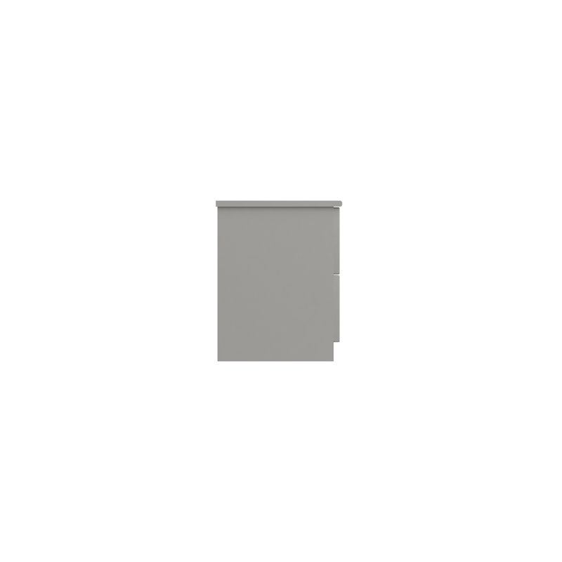Alianys 38.3cm W Manufactured Wood Bedside Table, Light Grey Gloss