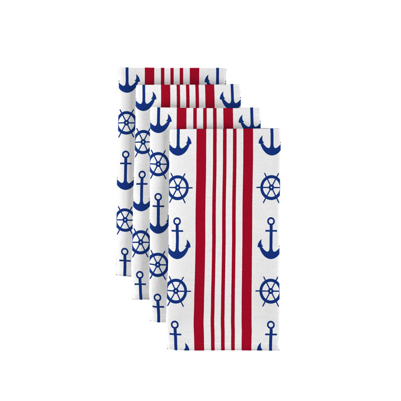 Polyester Nautical Square Napkin