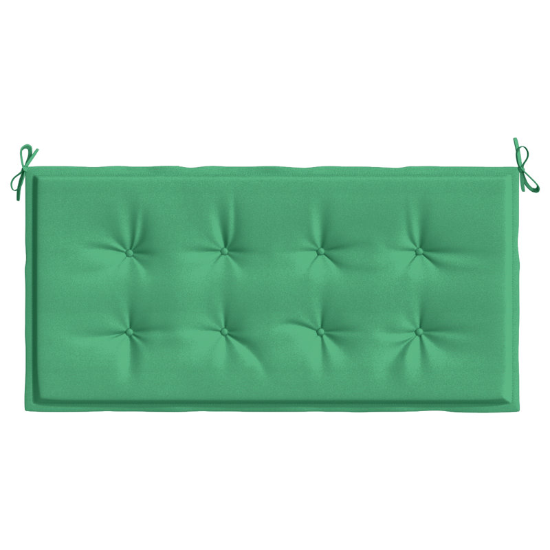 Coussin de siège d'extérieur, Vert, H 1,2 po x l 11,81 po x P 15,8 po