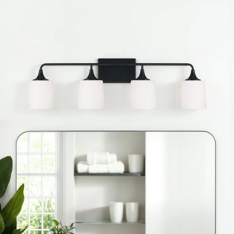 Newlyn 4 - Light Dimmable Vanity Light, Matte Black