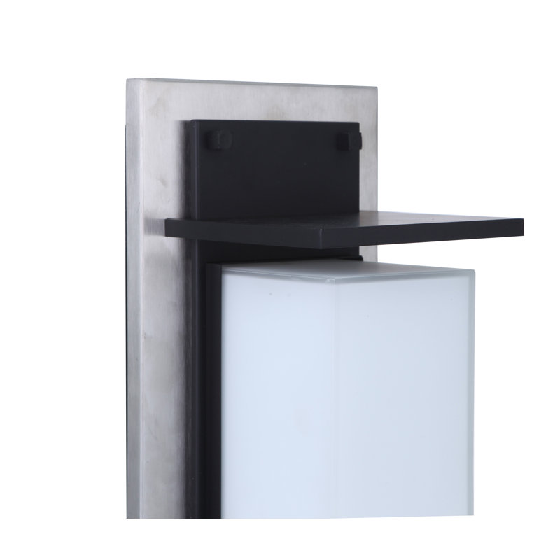 Plafonnier encastré extérieur Aidelis, Acier inoxydable / minuit