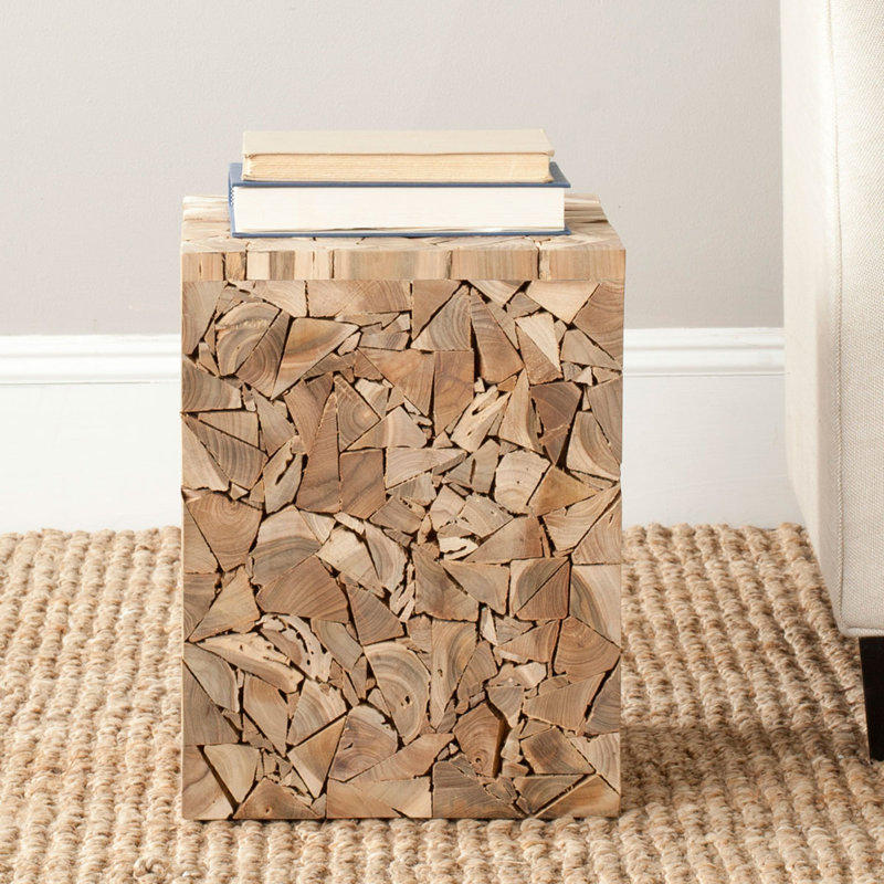 Hopper Solid Wood Accent Stool